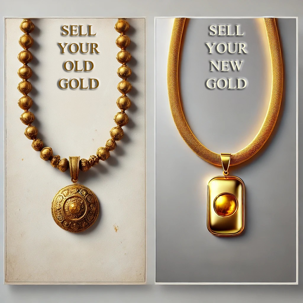 Selling old gold and Selling new gold 