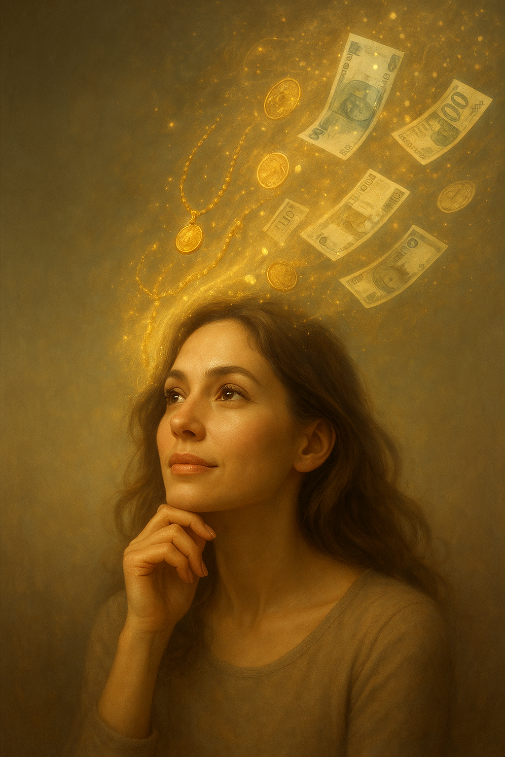 a woman think about cash my gold